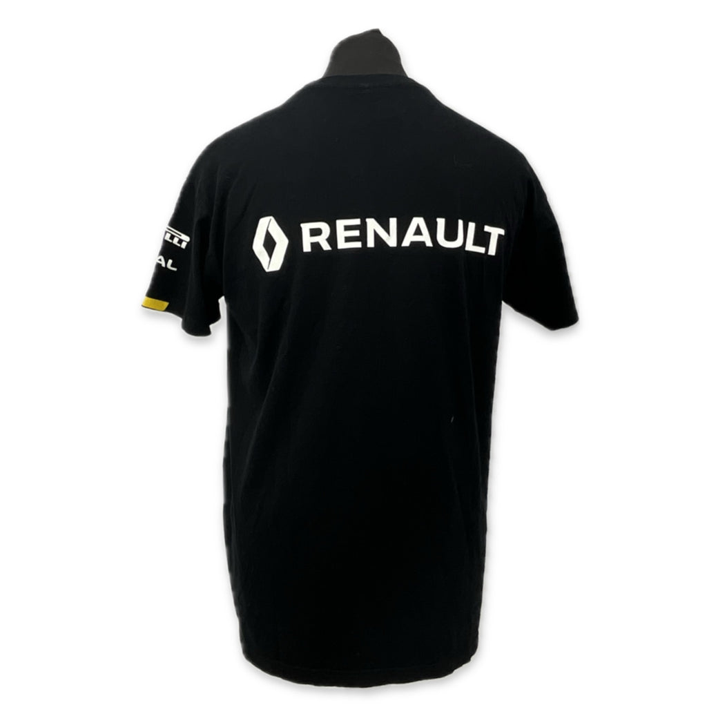 Renault F1 Team Official Team Issue Pit Crew T-Shirt-Black-Ex-Mechanic