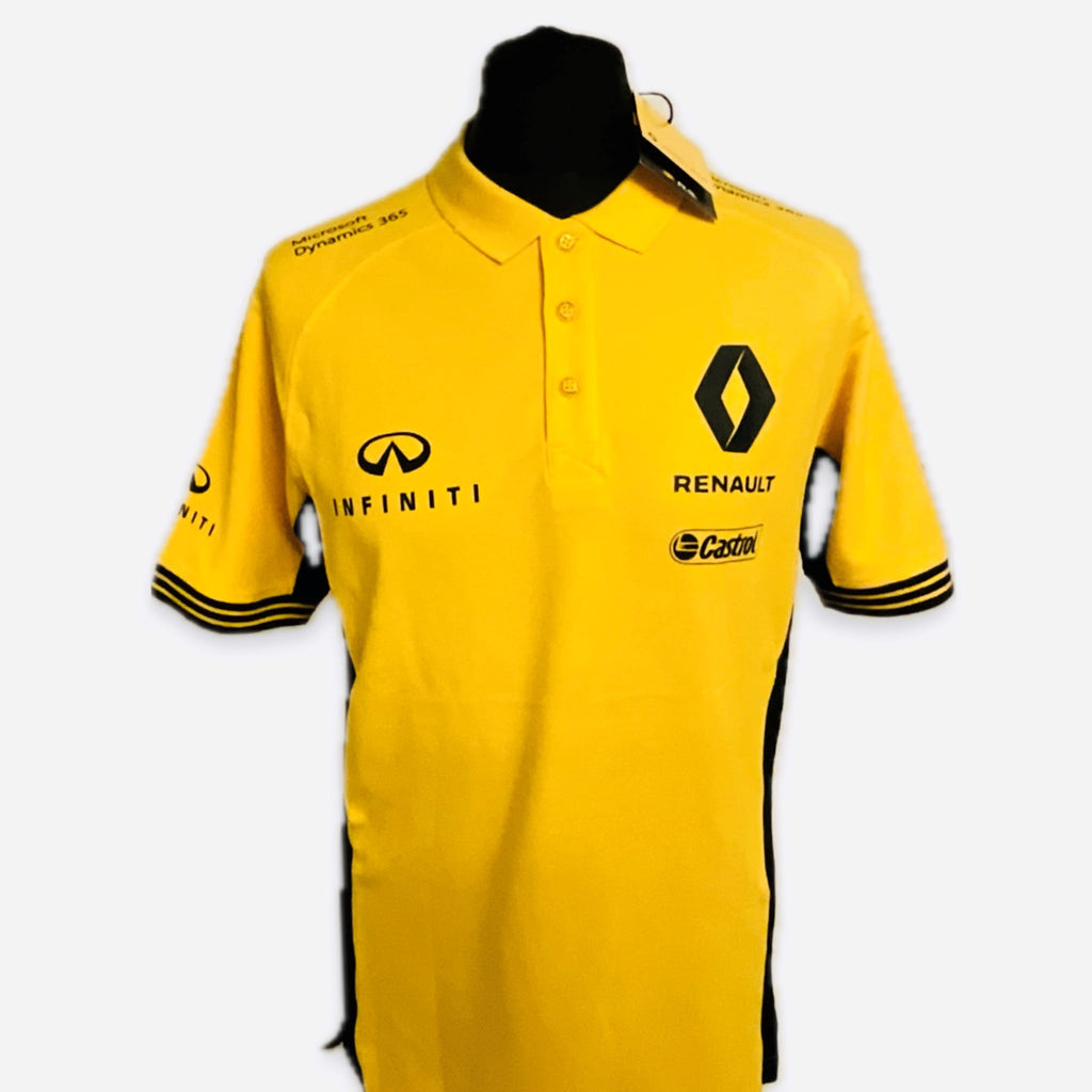 Renault F1 Team Paddock Club Team Issue Polo Shirt Yellow