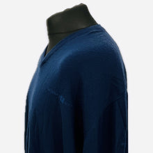 Load image into Gallery viewer, Renault F1 Team Official Team Issue Pit Crew Merino Wool V-Neck Jumper-Navy-New