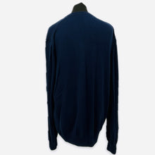 Load image into Gallery viewer, Renault F1 Team Official Team Issue Pit Crew Merino Wool V-Neck Jumper-Navy-New