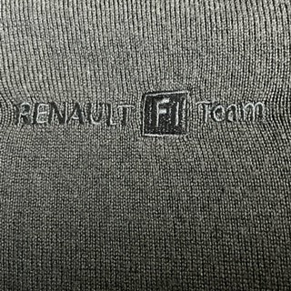 Renault F1 Team Official Team Issue Pit Crew Merino Wool V-Neck Jumper-Navy-New