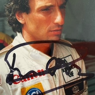 Riccardo Patrese  Hand Signed  Williams F1 Team Photograph