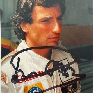 Riccardo Patrese  Hand Signed  Williams F1 Team Photograph