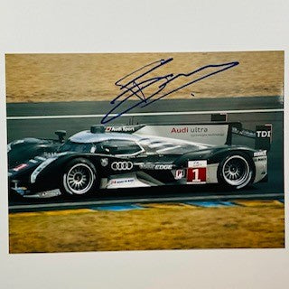 Romain Dumas Hand Signed Audi Sport Quatro TDI Le Mans Team Photograph