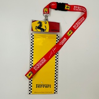 Rubicone Corse Ferrar1 GT Team Official Team Lanyard And Ticket Wallet