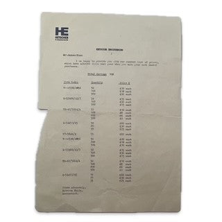 Genuine Rush the Move Film Prop James Hunt Engineering Letter & Invoices Used in the Iconic Movie