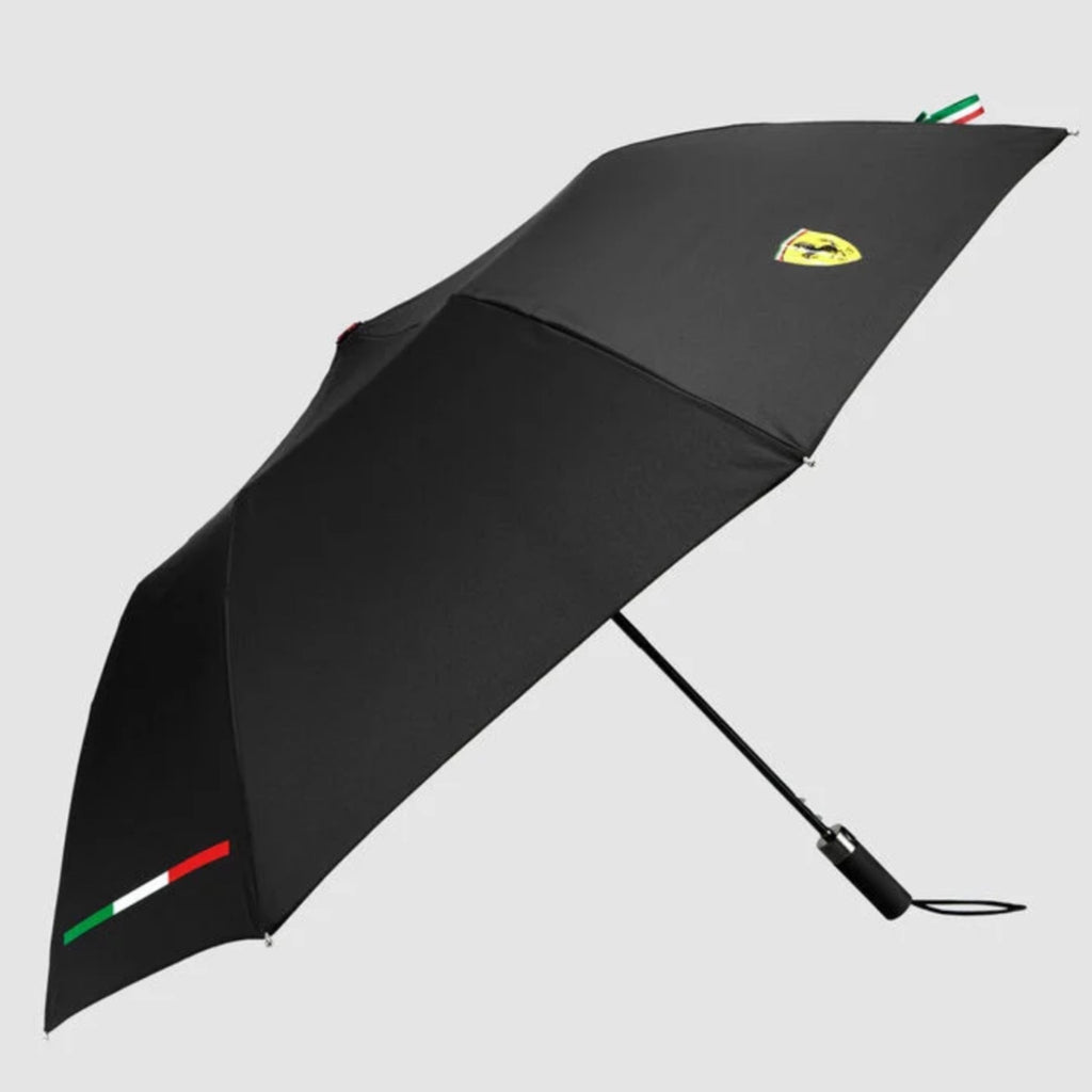 Scuderia Ferrari F1 Team official Merchandise Compact Scudetto Umbrella-Black