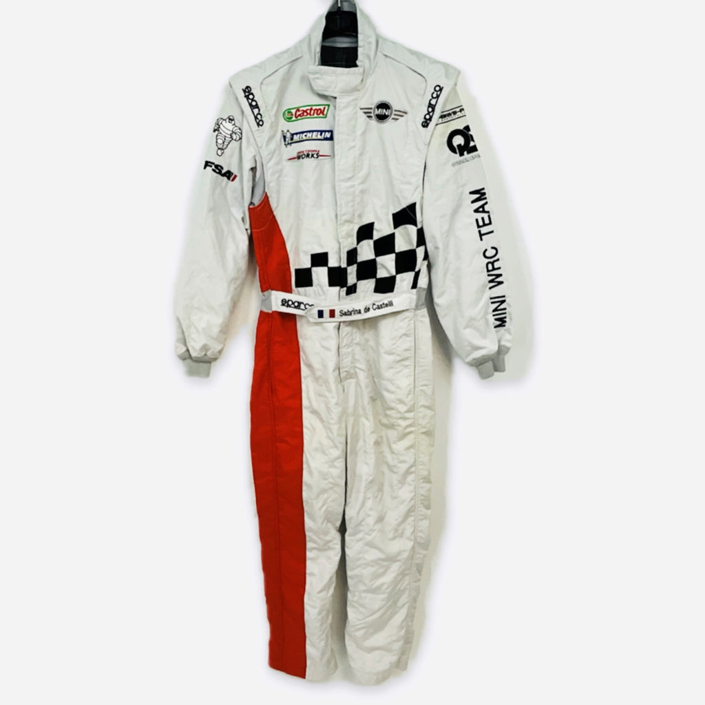 WRC Mini World Rally Championship Team Sabrina de Castelli Race Used Saprco Suit