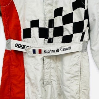 WRC Mini World Rally Championship Team Sabrina de Castelli Race Used Saprco Suit