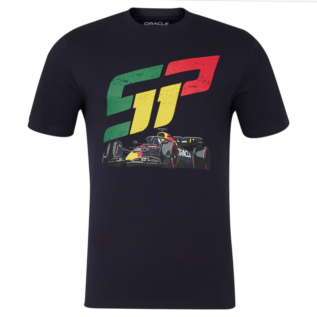 Oracle Red Bull Racing Sergio Perez Checo Race Car T-Shirt -Black