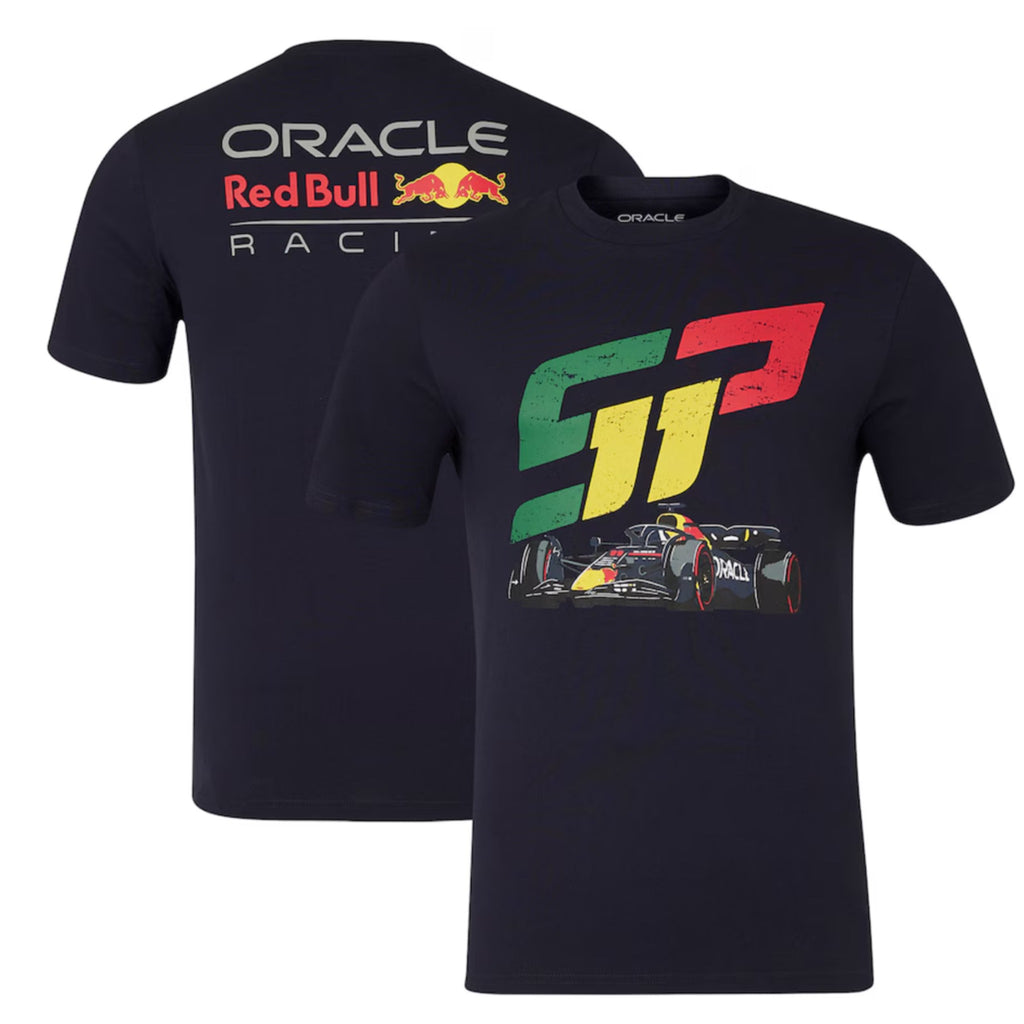 Oracle Red Bull Racing Sergio Perez Checo Race Car T-Shirt -Black