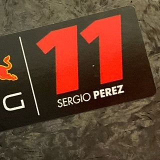 Sergio Perez #11 Red Bull Racing F1 Team Race Used Carbon Fibre Brake Pad