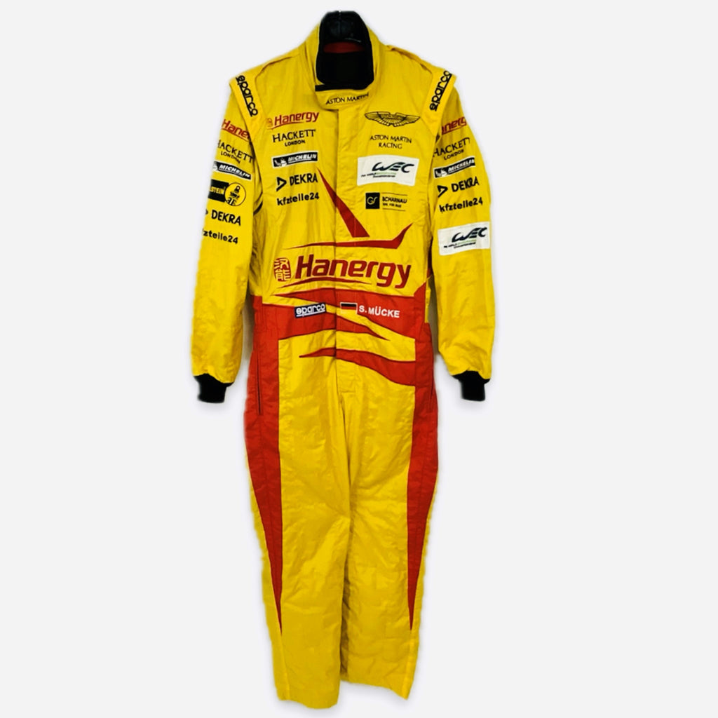 Aston Martin Racing Le Mans Team Stefan Mucke Sparco Race Used Suit