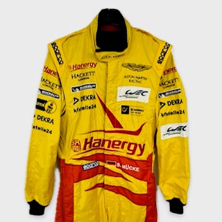 Aston Martin Racing Le Mans Team Stefan Mucke Sparco Race Used Suit