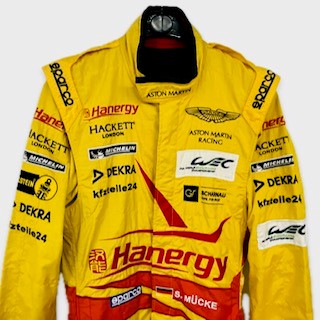 Aston Martin Racing Le Mans Team Stefan Mucke Sparco Race Used Suit