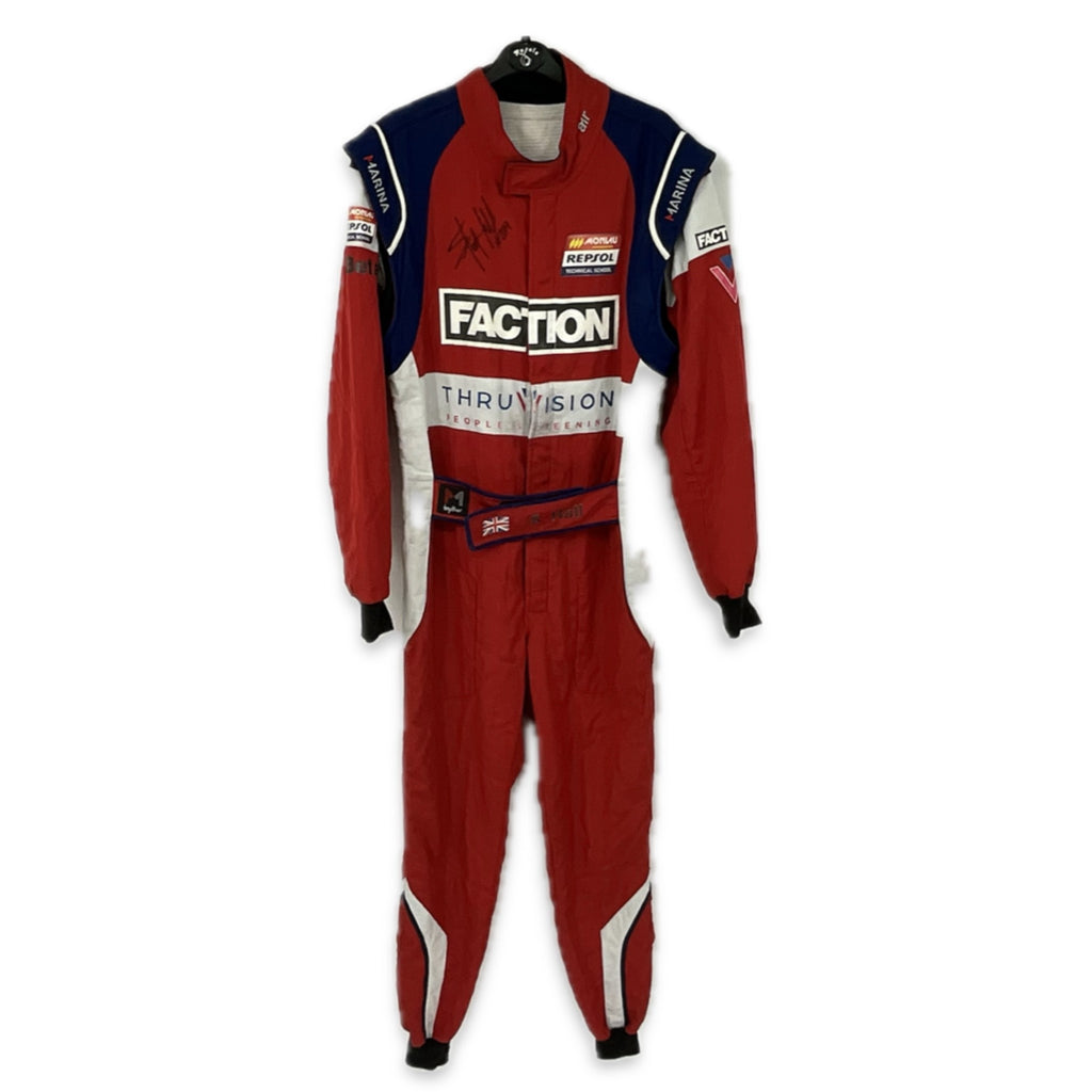 Stuart Hall Race Used & Autographed Race Suit 2019 GPX Racing Blancpain Endurance Series