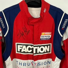 Load image into Gallery viewer, Stuart Hall Race Used &amp; Autographed Race Suit 2019 GPX Racing Blancpain Endurance Series