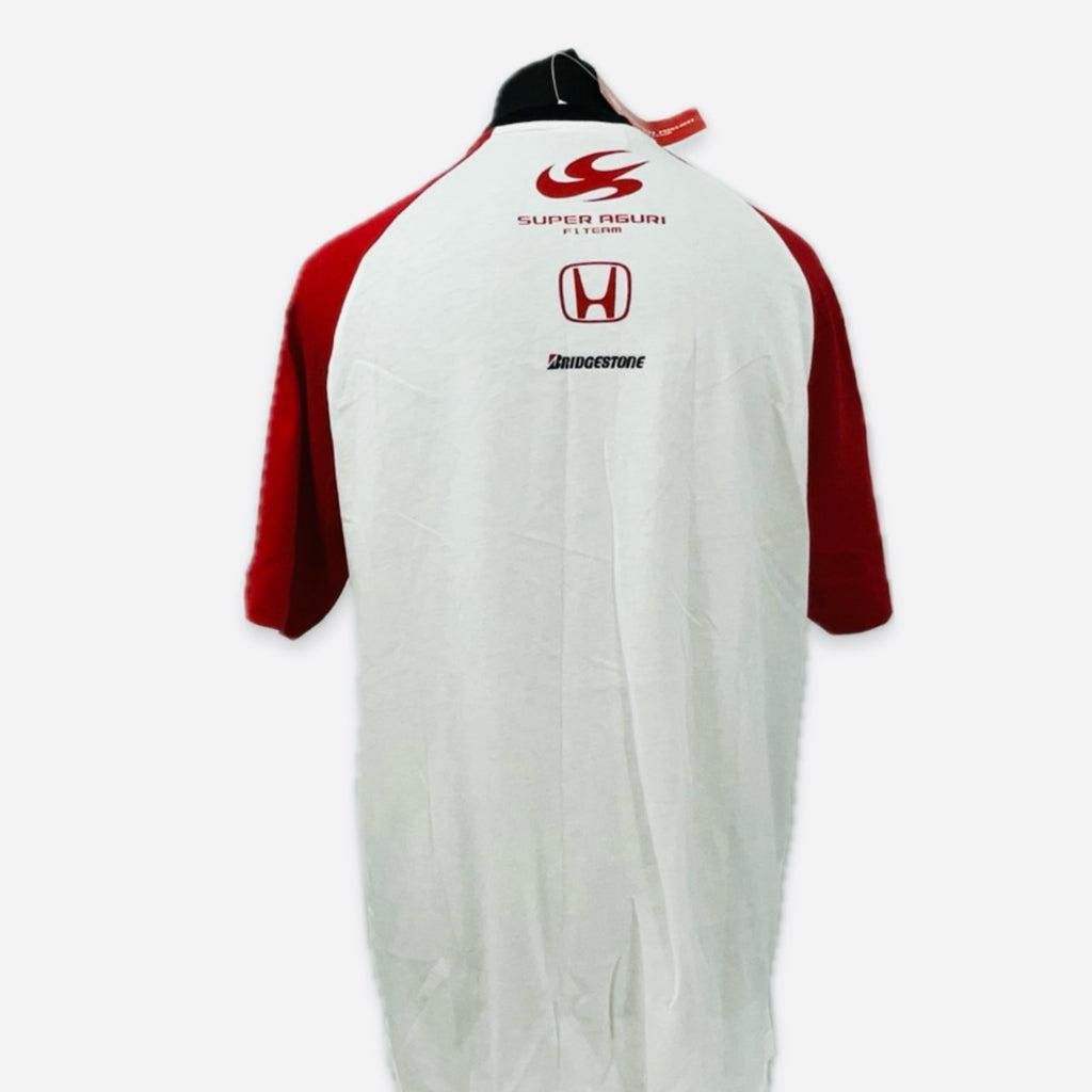 Super Aguri Formula One Team Official Team Issue T-Shirt-White