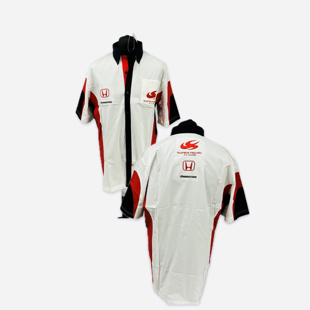 Super Aguri Formula One Team Official Team Issue Race Day Shirt-White