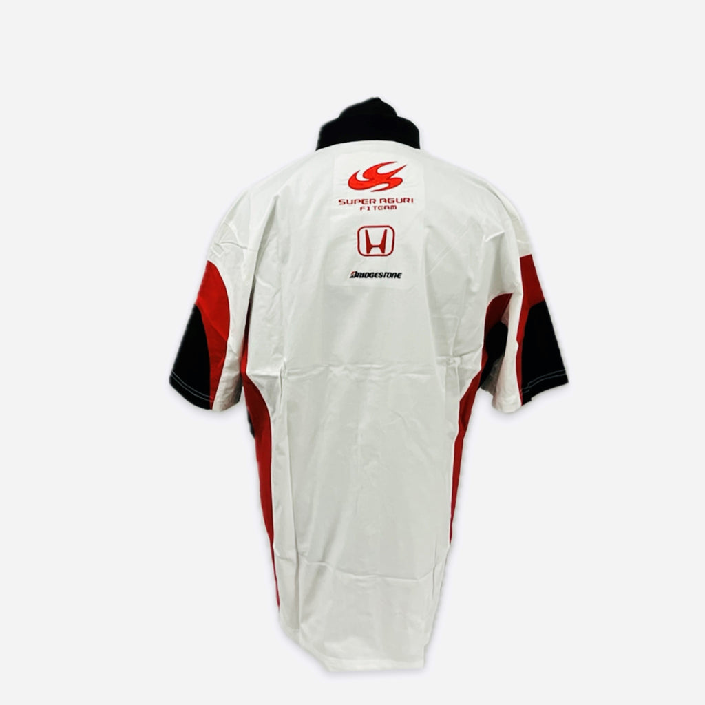 Super Aguri Formula One Team Official Team Issue Race Day Shirt-White