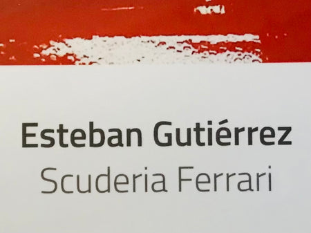 Scuderia Ferrari&nbsp; F1 Team Official 2013 Esteban Gutierrez&nbsp; Hand Signed and Framed Limited Edition Photo Print. - Pit-Lane Motorsport