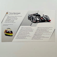 Load image into Gallery viewer, Timo Bernhard Portrait Hand Signed Audi Sport Quatro TDI Le Mans Team Driver Card