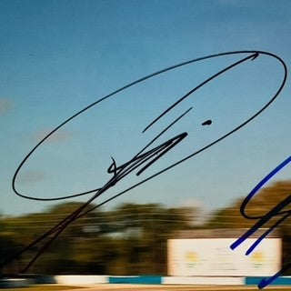 Timo Bernhard Hand Signed Audi Sport Quatro TDI Le Mans Team Photograph