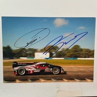 Timo Bernhard Hand Signed Audi Sport Quatro TDI Le Mans Team Photograph