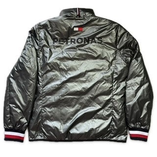 Team Issue AMG Petronas Mercedes F1 Tommy Hilfiger Silver Bomber Jacket