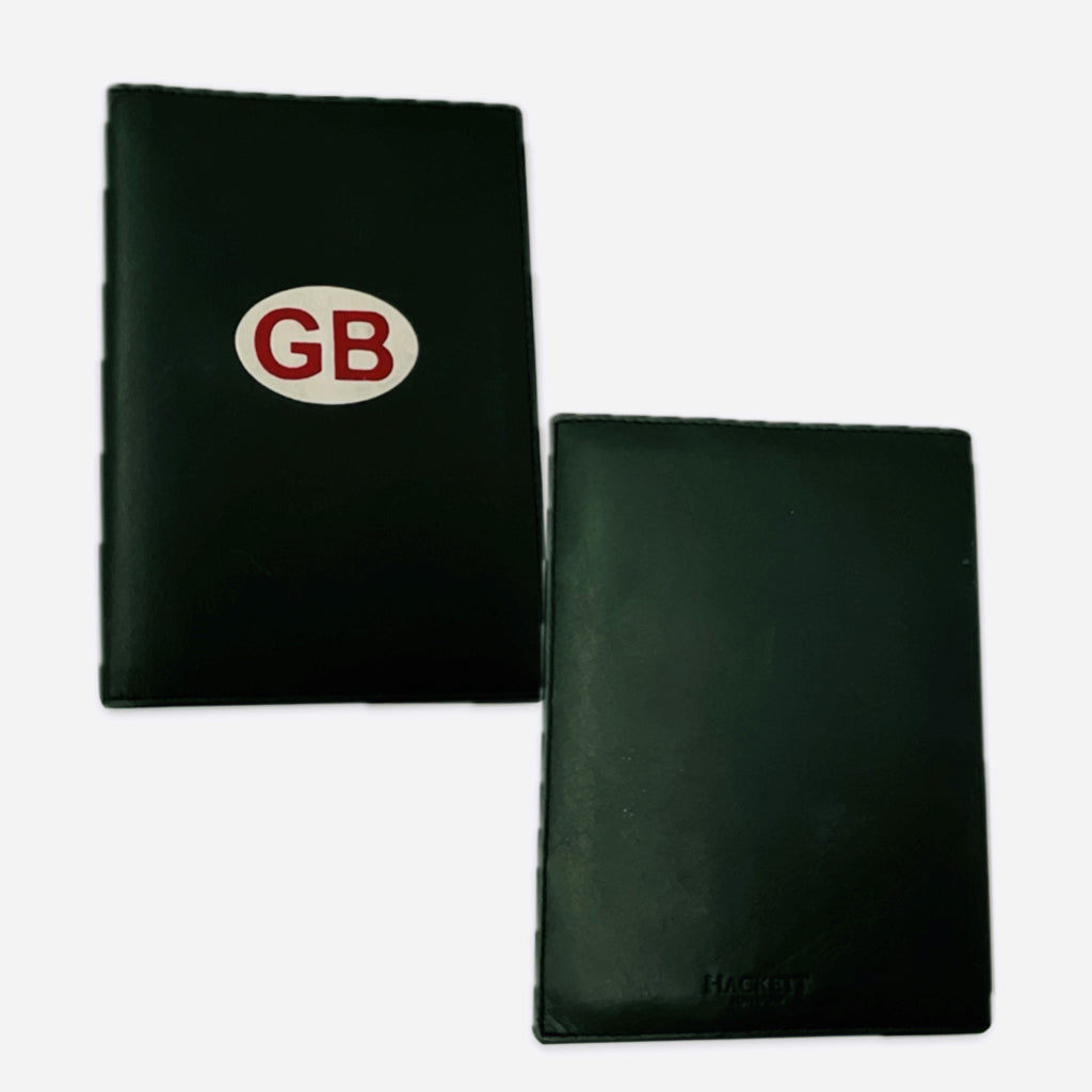 Aston Martin Racing Official Merchandise British Racing Green Leather Hackett Of London Passport Holder