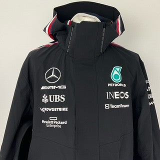 Toto Wolff Personal Team Issue AMG Petronas Mercedes F1 Tommy Hilfiger Long Rain Jacket -