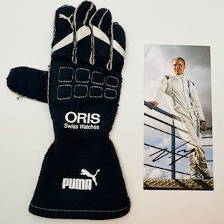 Valtteri Bottas Williams Martini Racing F1 Team Race Used Glove & Hand Signed Driver Card