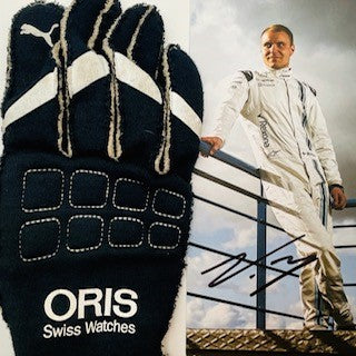 Valtteri Bottas Williams Martini Racing F1 Team Race Used Glove & Hand Signed Driver Card