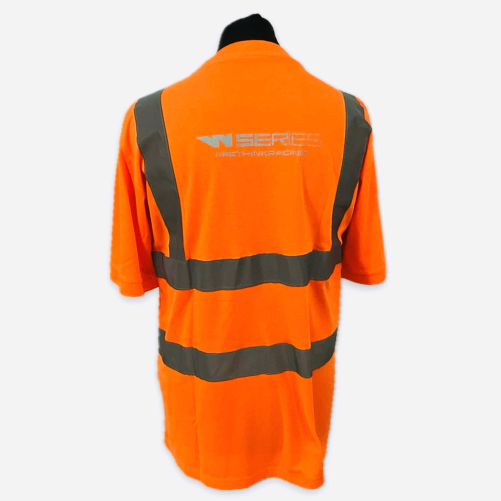 W-Series World Championship Official Team Issue Hi-Vis Set Up T-Shirt-Fluro Orange