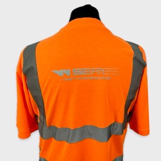 W-Series World Championship Official Team Issue Hi-Vis Set Up T-Shirt-Fluro Orange