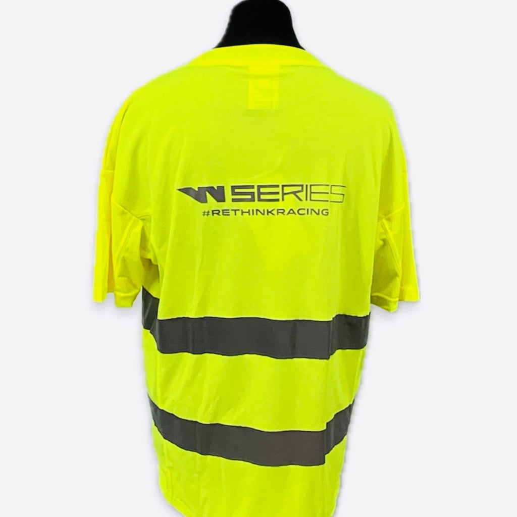 W-Series World Championship Official Team Issue Hi-Vis Set Up T-Shirt-Fluro Yellow