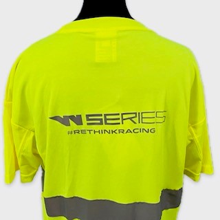 W-Series World Championship Official Team Issue Hi-Vis Set Up T-Shirt-Fluro Yellow