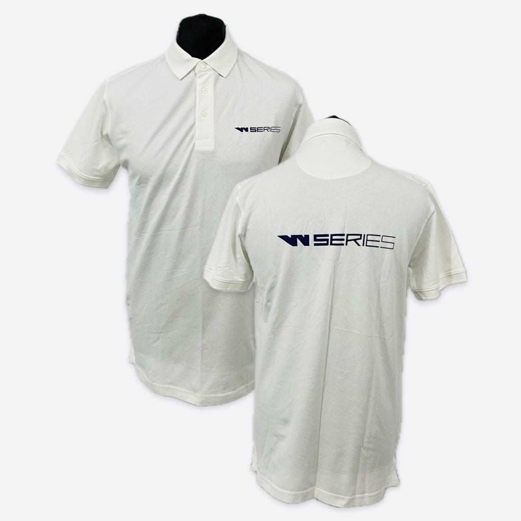 W-Series World Championship Official Team Issue Polo Shirt-White-Mens