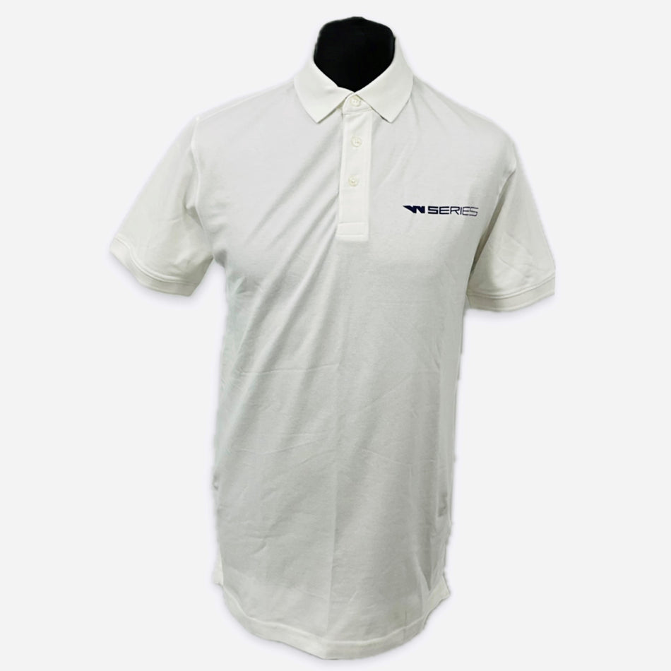 W-Series World Championship Official Team Issue Polo Shirt-White-Mens