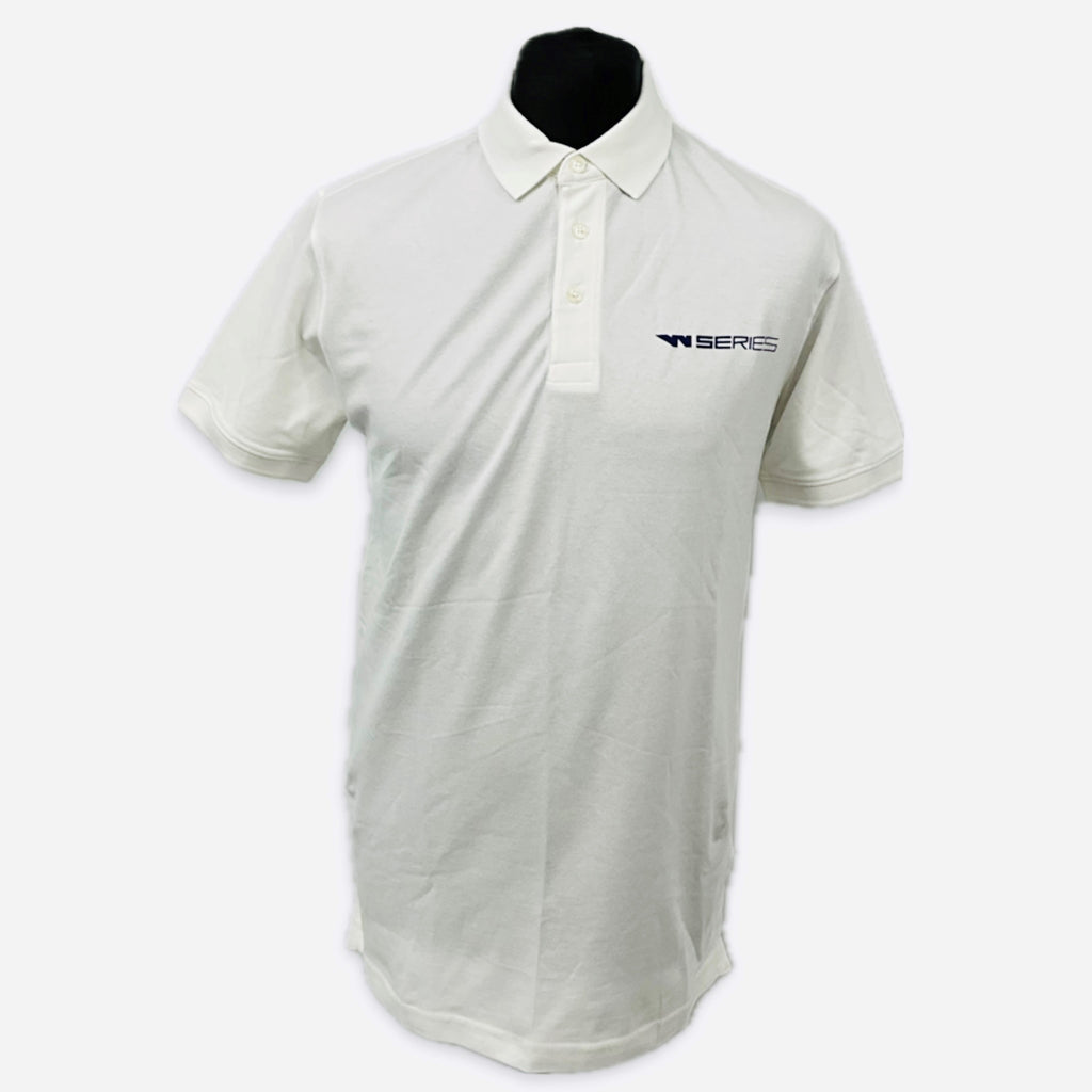 W-Series World Championship Official Team Issue Polo Shirt-White-Mens