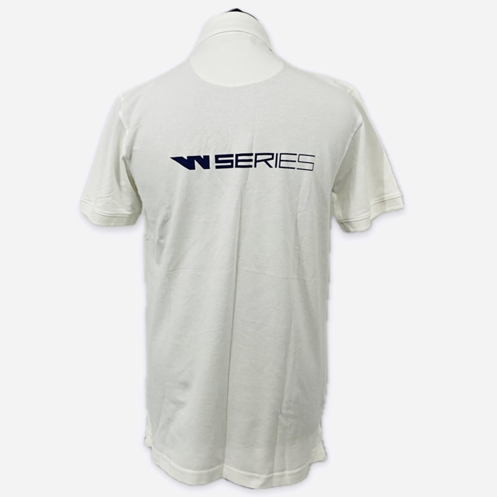 W-Series World Championship Official Team Issue Polo Shirt-White-Mens