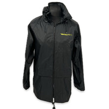 Load image into Gallery viewer, W-Series Team Issues  Full Zip Hooded Rain Coat-Black