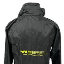 Load image into Gallery viewer, W-Series Team Issues  Full Zip Hooded Rain Coat-Black