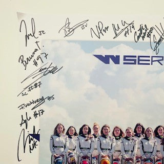 W-Series 2021 World Championship Poster Hand Signed By All 18 Drivers