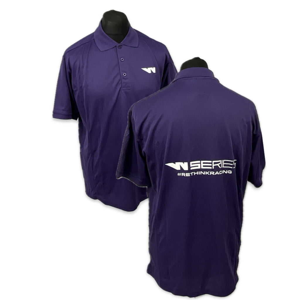 W-Series World Championship Official Team Issue Polo Shirt-Purple-Men's