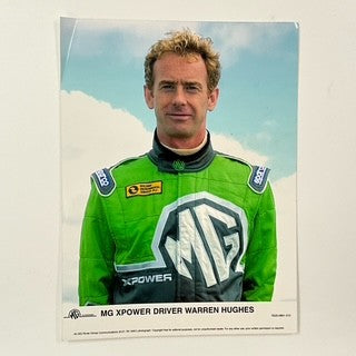 MG Sport Racing Team Official Driver Press Photograph BTCC/Le Mans-Warren Hughes