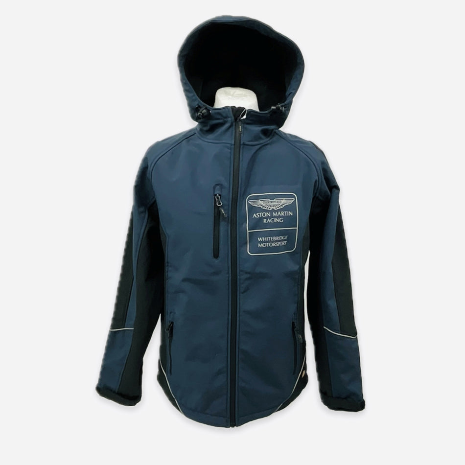 AMR Aston Martin Racing Whitebridge Motorsport British GT Team Issue Full Zip Hooded Softshell Jacket