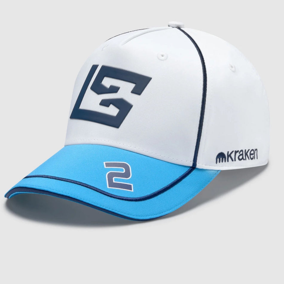 Williams Racing F1 Team 2024 Logan Sargeant Driver Cap-White-Kids