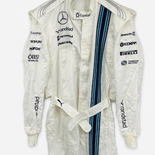 Load image into Gallery viewer, 2014 Martini Williams Formula One Team Puma Pit Crew Used Race Suit