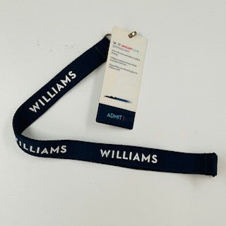 Martini Williams Racing F1 Team Issued VIP Lanyard & Pass-Blue